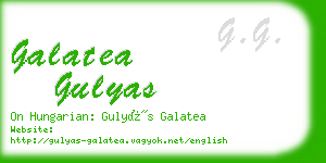 galatea gulyas business card